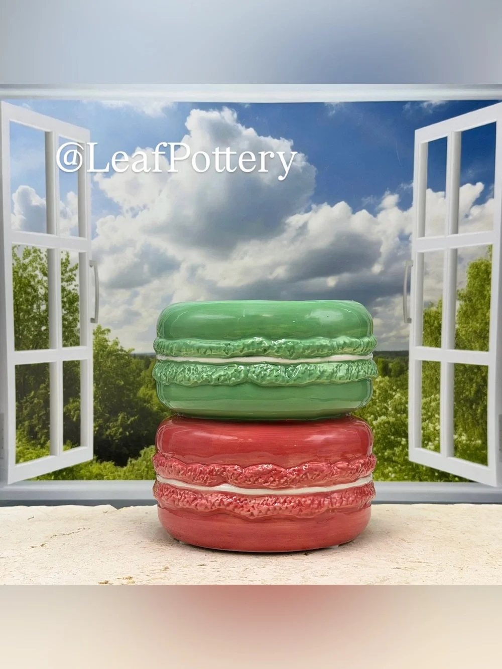 Macaron Planter Ceramic Flower Pot Decorative Succulent Pot